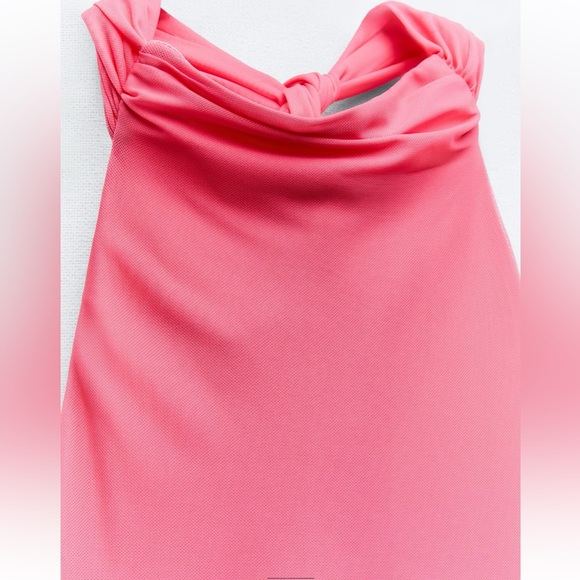 Zara Printed Tulle Dress - Picture 9 of 10